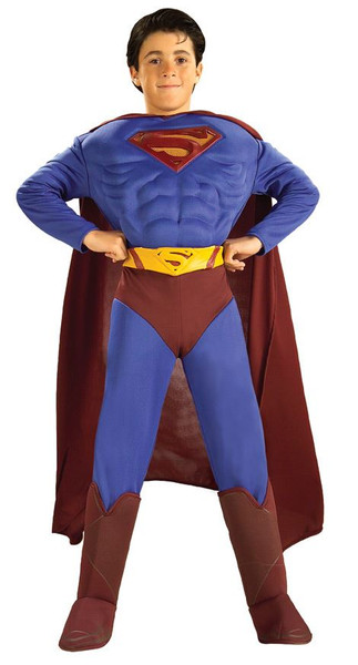 Superman Returns Deluxe Muscle boys Costume L (12-14)