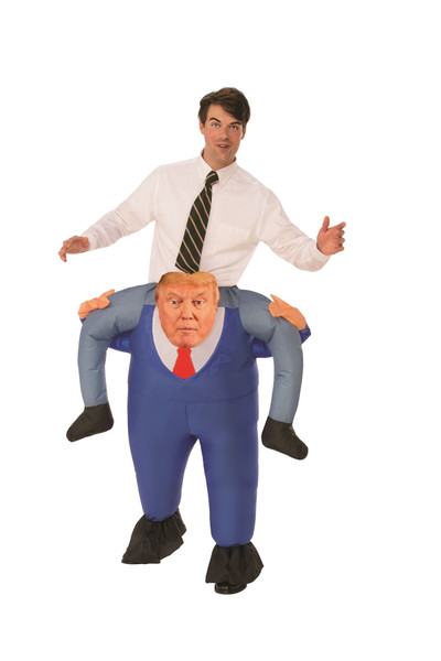 Trump piggyback inflatable adult costume