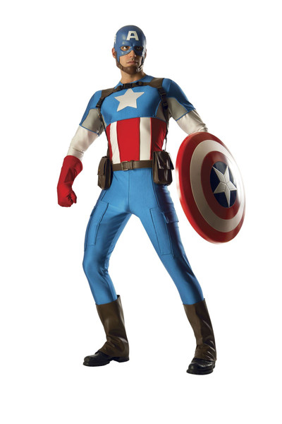 Marvel Classic Grand Heritage Captain America Rental Quality Adult Mens Costume