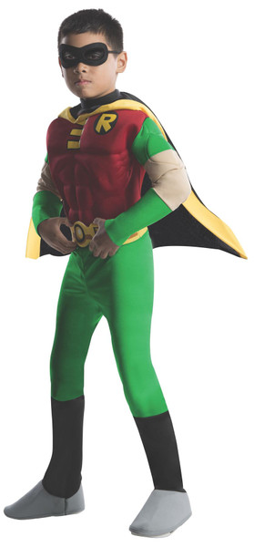 Deluxe Muscle Chest Kids Robin Costume - Teen Titans Go