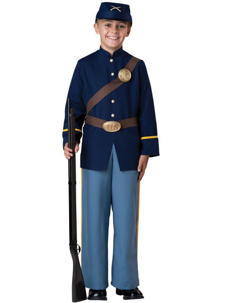 Boys Civil War Union Soldier Halloween Reenactment Costume