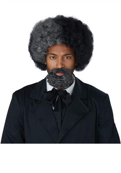 Frederick Douglass Men's Wig And Goatee - Adult Size