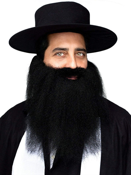 Pirate Rabbi Arab Padre Crimped Beard Moustache Mustache Costume Accessory