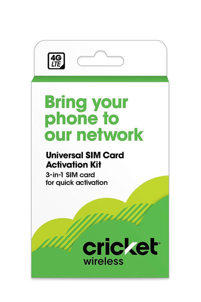 Cricket Wireless Universal SIM Card Activation Kit