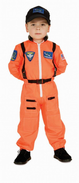 ASTRONAUT space suit orange uniform NASA boys kids halloween costume SMALL  4-6