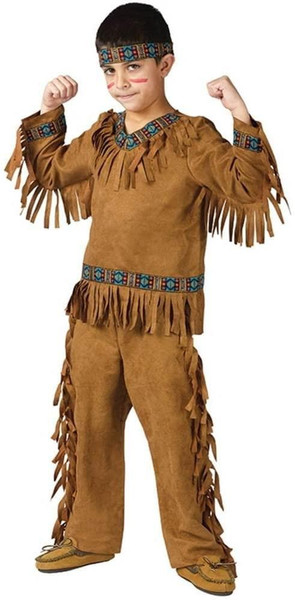 Fun World Native American Boy Costume, Large 12-14, Multicolor