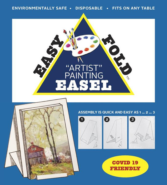 Easy Fold Beginning Artist Easel Lightweight Reusable Easy to Store Recyclable Artists Painting Supplies