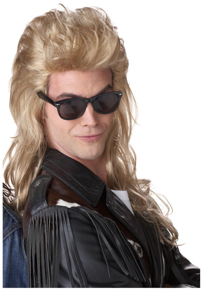 California Costume Collection 80s Blonde Rock Mullet Wig