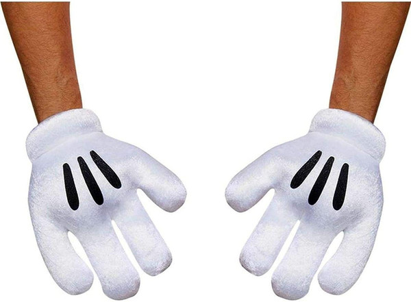 Disney Parks Mickey Mouse White Gloves for Adults