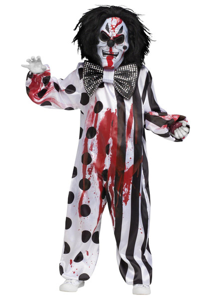 Bleeding Killer Clown Child Costume Large 12 - 14