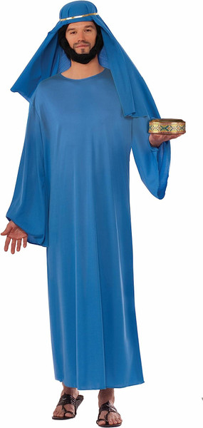 Adult Blue Wiseman Costume Robe & Headpiece X-Large