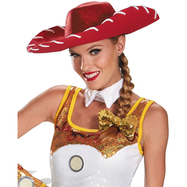 Disney Toy Story Jessie Glam Hat Bow Adult Halloween Costume Accessory