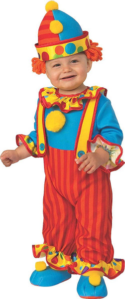 Rubie's Kid's Little Cuties Little Clown Costume, As Shown Toddler