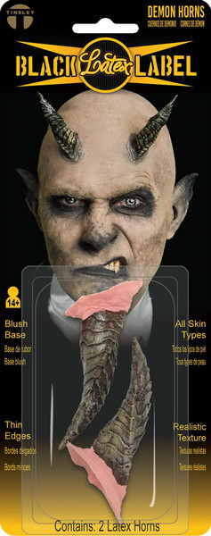 Demon Horns 3D FX Transfer Costume Accessory - Black Label Latex