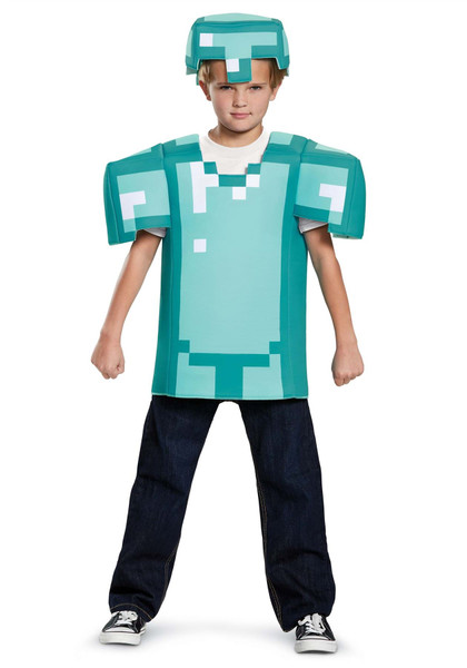 Classic Minecraft Child Armor Costume Medium 7-8