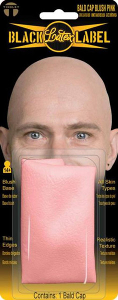 Bald Cap Beige Blush Pink Latex Professional Sculptured Cap Tinsley Transfers