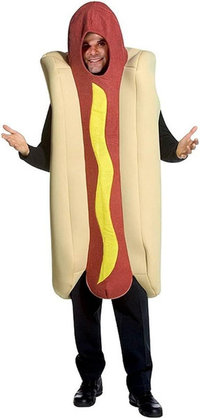 Deluxe Hot Dog Costume Adult One Size Fits Most Funny Food Halloween