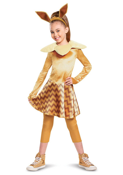 Pokemon Deluxe Eevee Girl's Costume Halloween Dress Small (4-6)