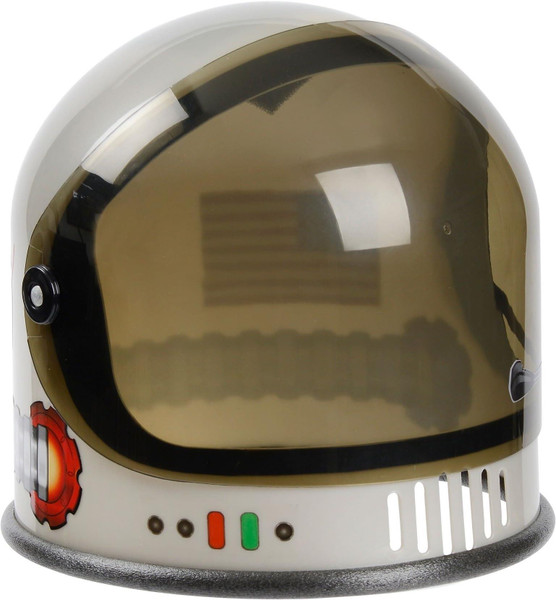 Aeromax Youth Astronaut Helmet w/ Movable Visor NASA Logo USA Flag Kids 3-10 Silver