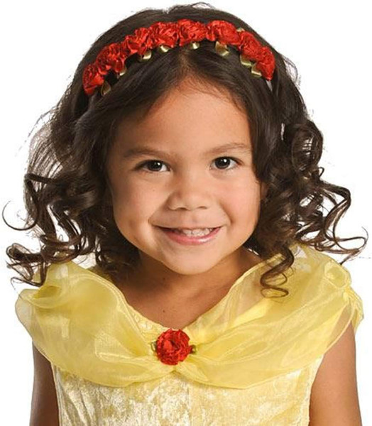 Little Girls Red Rose Headband Dress Up Costume Accessory