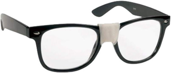 Billy Bob Nerd Glasses Black Frame Taped Together
