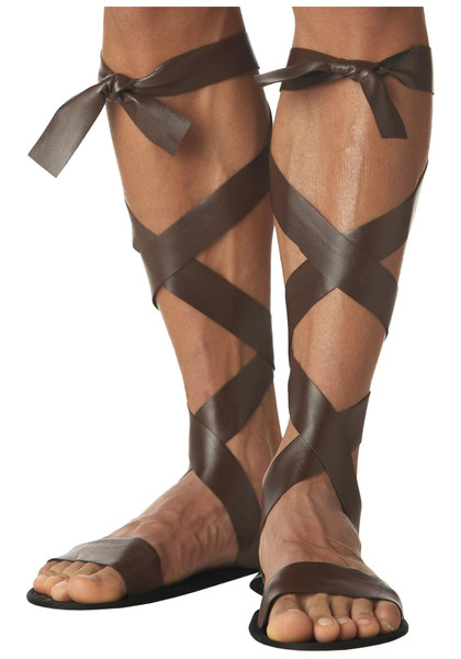 Adult Roman Sandal Brown for Halloween Costume One Size Adult Roman Sandal Brown for Halloween Costume One Size