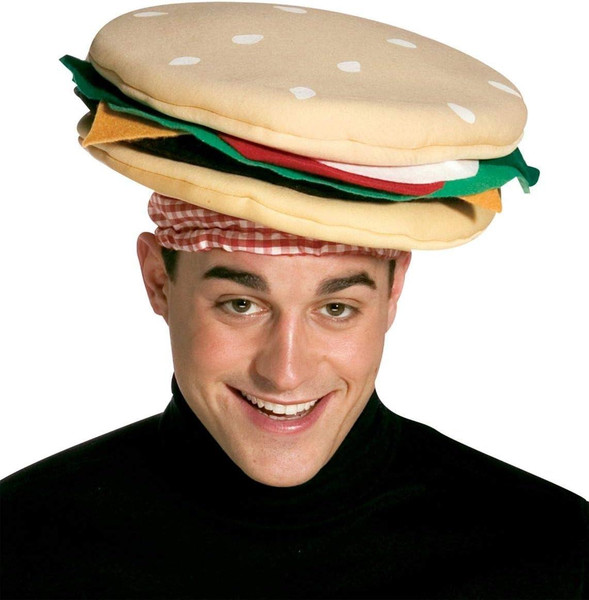 Rasta Imposta Cheeseburger Hat Funny Food Multicolor One Size Rasta Imposta Cheeseburger Hat Funny Food Multicolor One Size