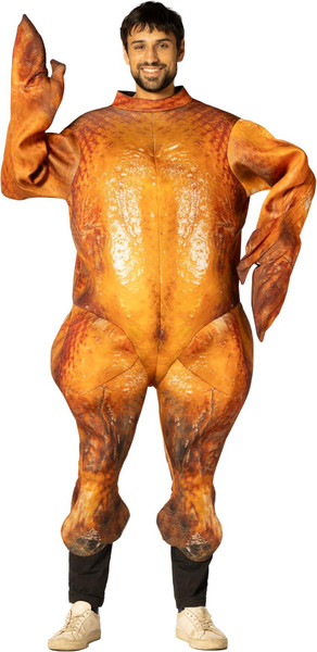 Cooked Roast Turkey Thanksgiving Halloween Costume for Women and Men, Adult One Size