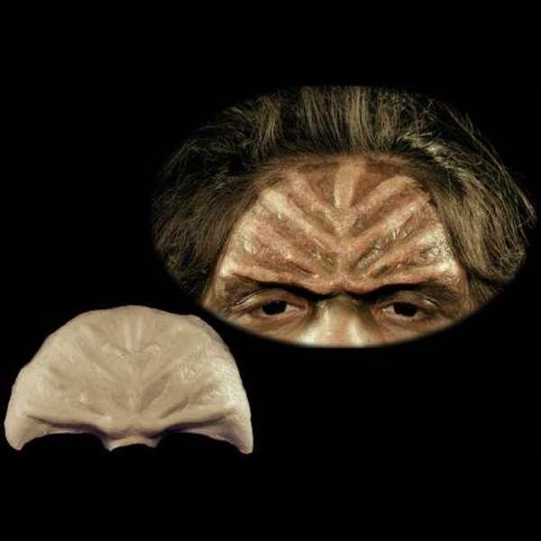 Klingon Martian Forehead Foam Latex Brow Prosthetic Theater Appliance