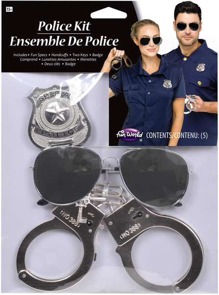 Fun World FW96801 Instant Kit Police Uniform Plastic Costume Accessories