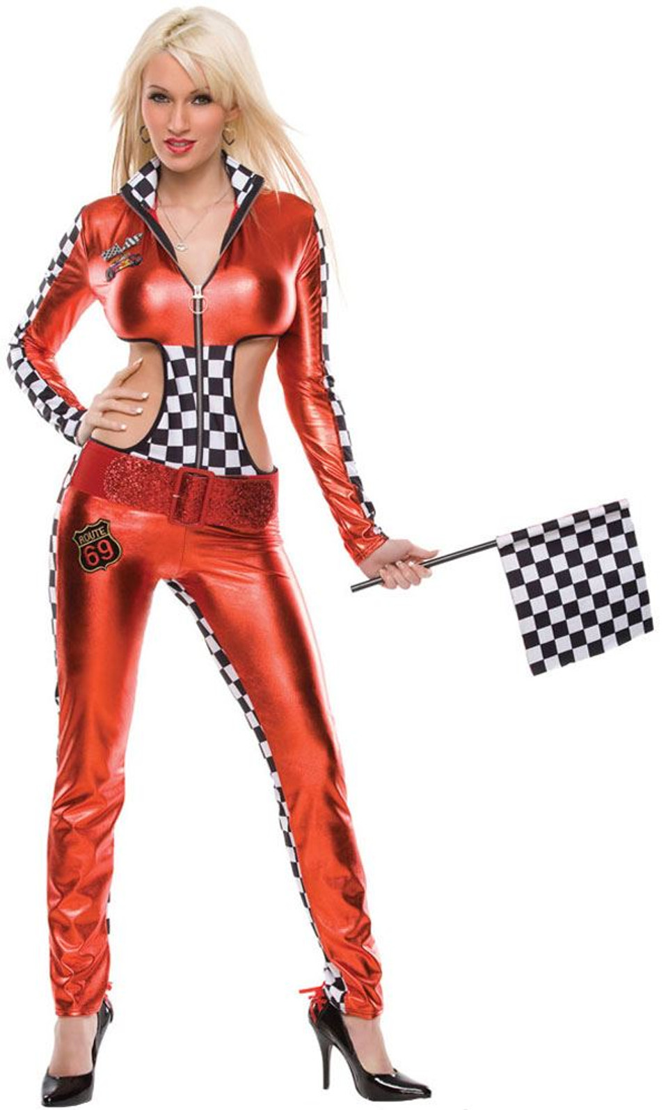 Racer Girl Race Car Driver Nascar Womens Costume M L Costumeville