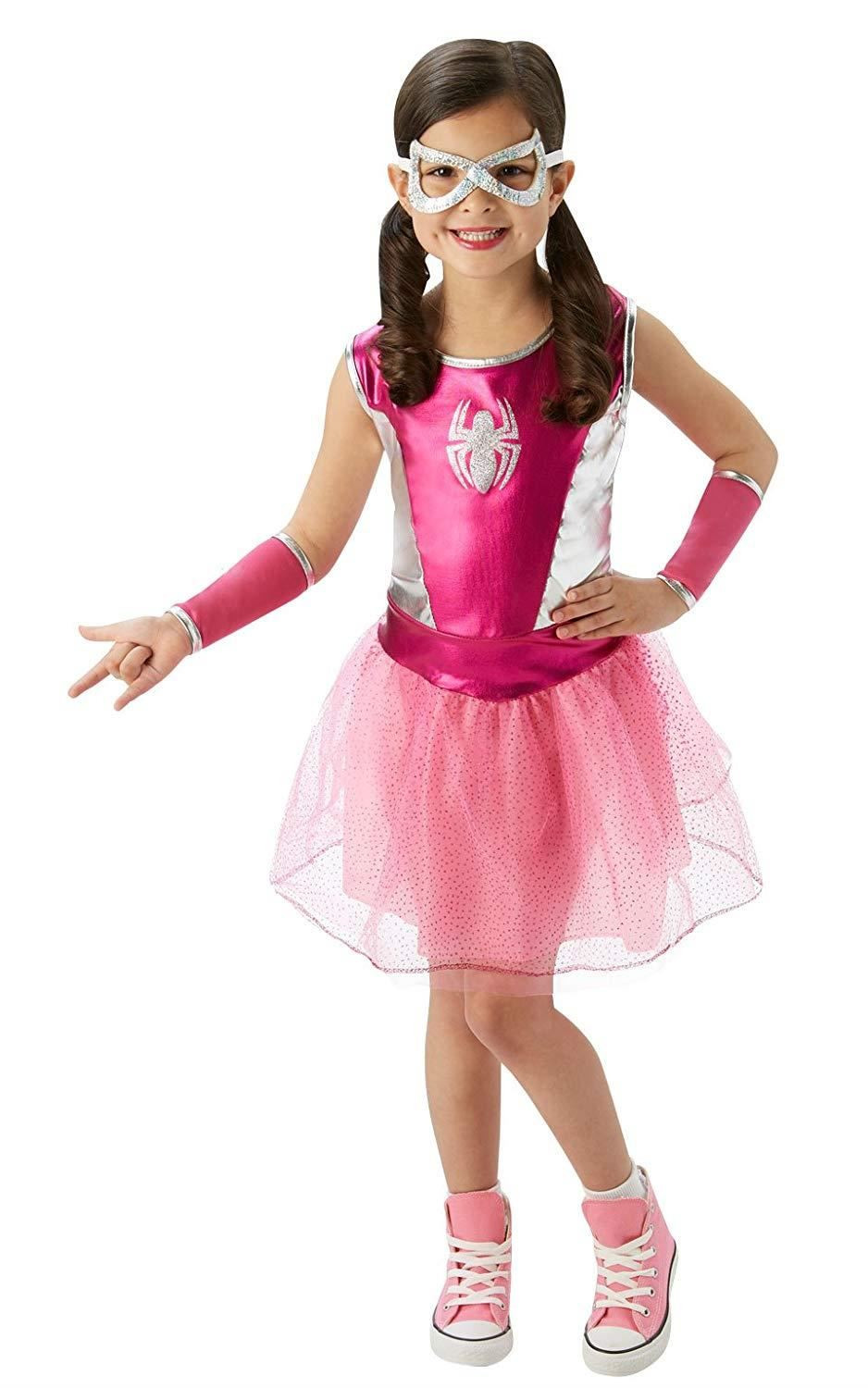 Rubies Imagine Girl's Marvel Rising Spider-Gwen/Ghost Spider Dress-Up Set, Small