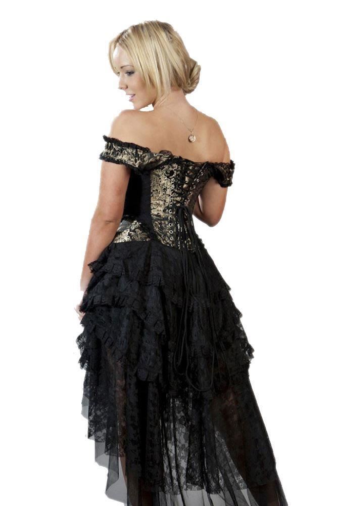 Burleska Import UK Ophelie Corset Dress Cosplay LARP Costume Cream 1X-30