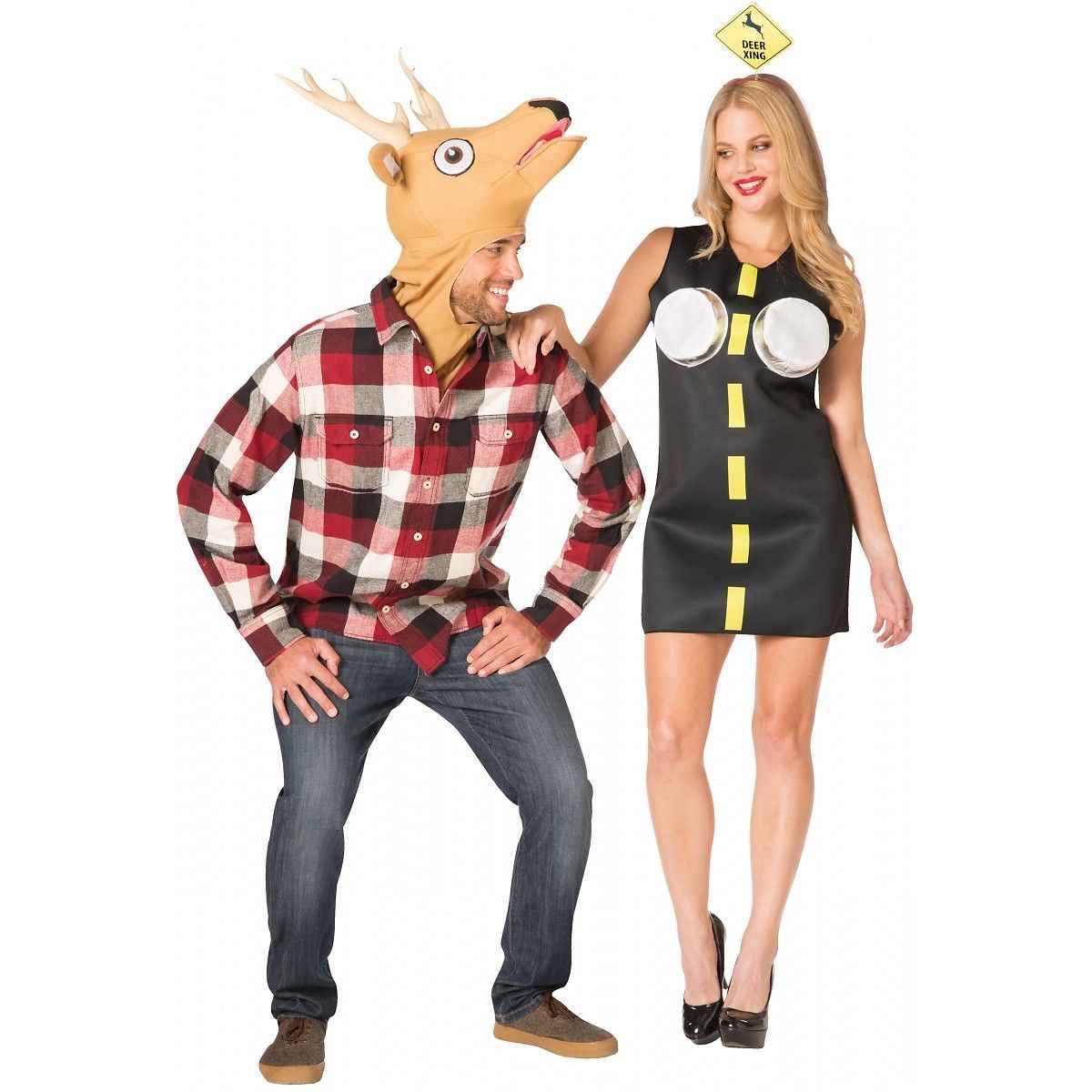 Deer In Headlights Couple Costumes Set