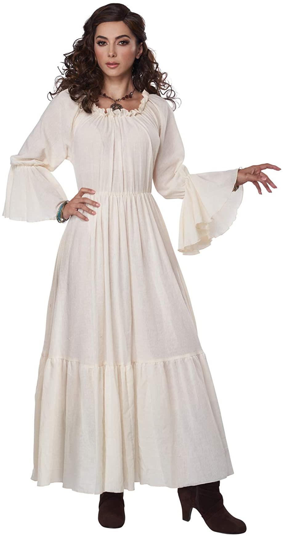 Renaissance Peasant Chemise Adult Costume (Beige)