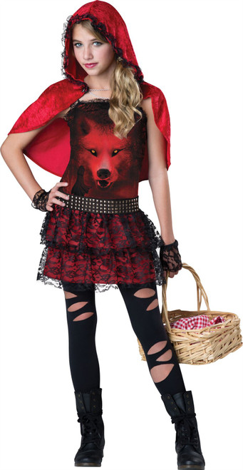 Gothic Little Red Riding Hood Costume Tween Costumeville