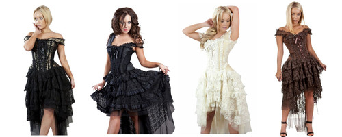 Burleska Import UK Ophelie Corset Dress Cosplay LARP Costume - CostumeVille