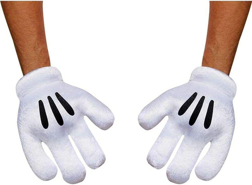 Mickey Mouse White Gloves for Adults