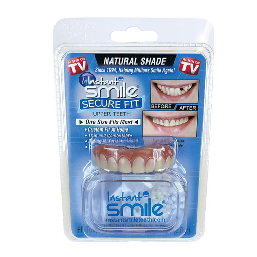 Instant Smile Secure Fit Upper Teeth Veneer - Natural Shade
