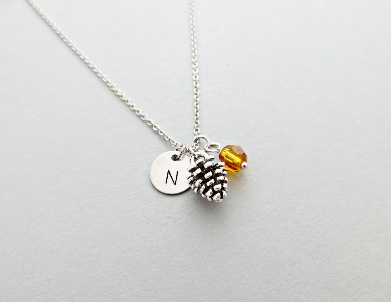 Necklaces Sterling Silver Pine Cone 