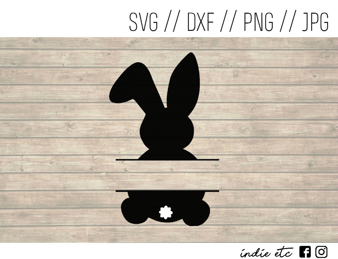 Easter Bunny Digital Art File (svg, dxf, png, jpeg)