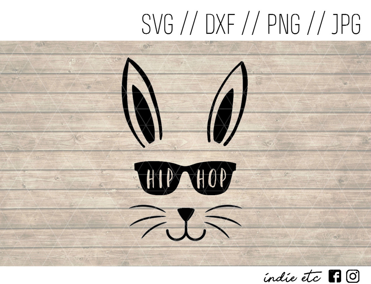 Download Hip Hop Digital Art File With Easter Bunny Svg Dxf Png Jpeg