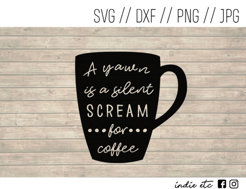 scream for coffee digital art