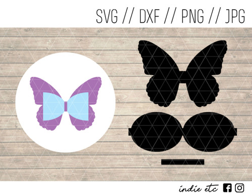 Hair Bow Digital Art File Svg Png Jpeg Dxf Cut File