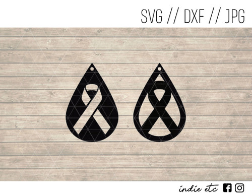 Download Teardrop Earrings Digital Art File (svg jpeg dxf cut file)