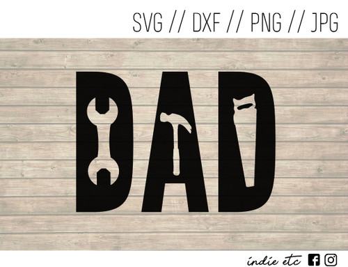 Download Dad Digital Art File with Tools (svg, dxf, png, jpeg)