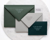 khaki wedding invites