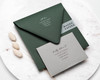 square khaki envelopes
