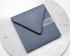 square Airforce blue envelopes