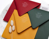 printed envelopes, envelope addressing, white ink printing